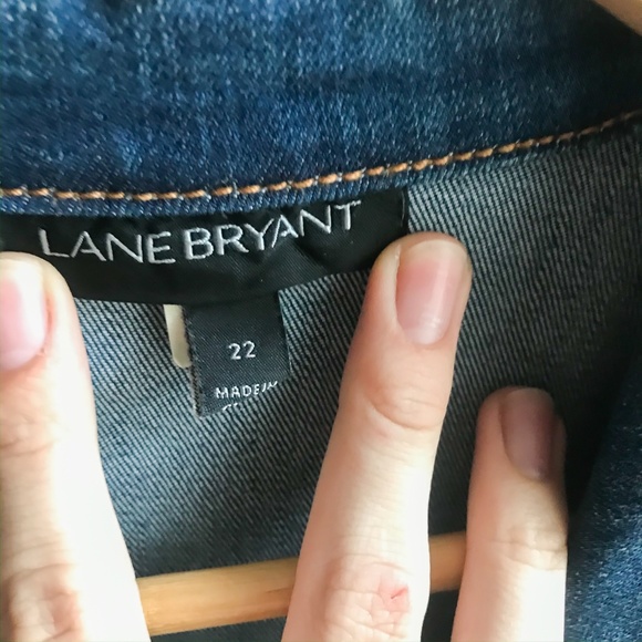 Lane Bryant Denim Jacket Slightly Distressed 22 - Picture 3 of 7